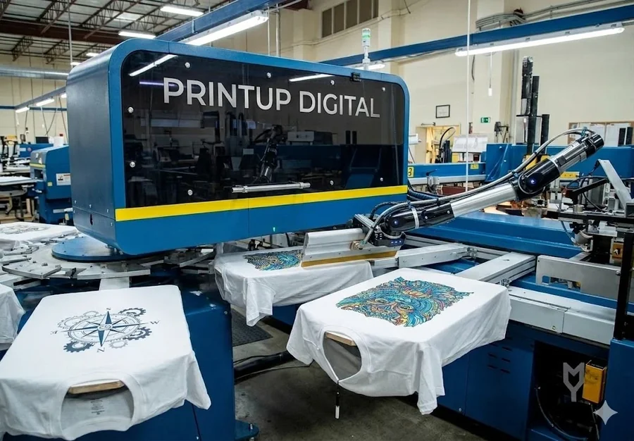 Digitaldruck-Produktion bei PrintUp